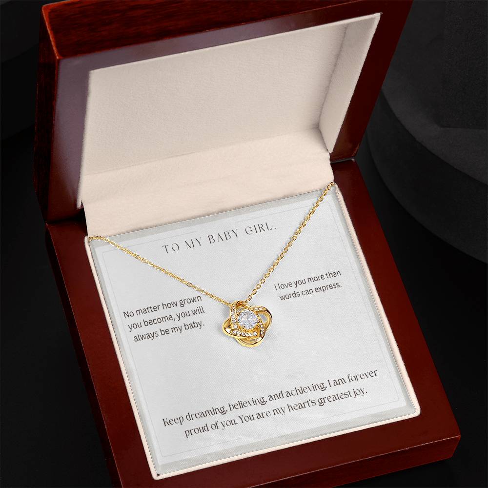 No Matter How Grown You Become - Love Knot Necklace