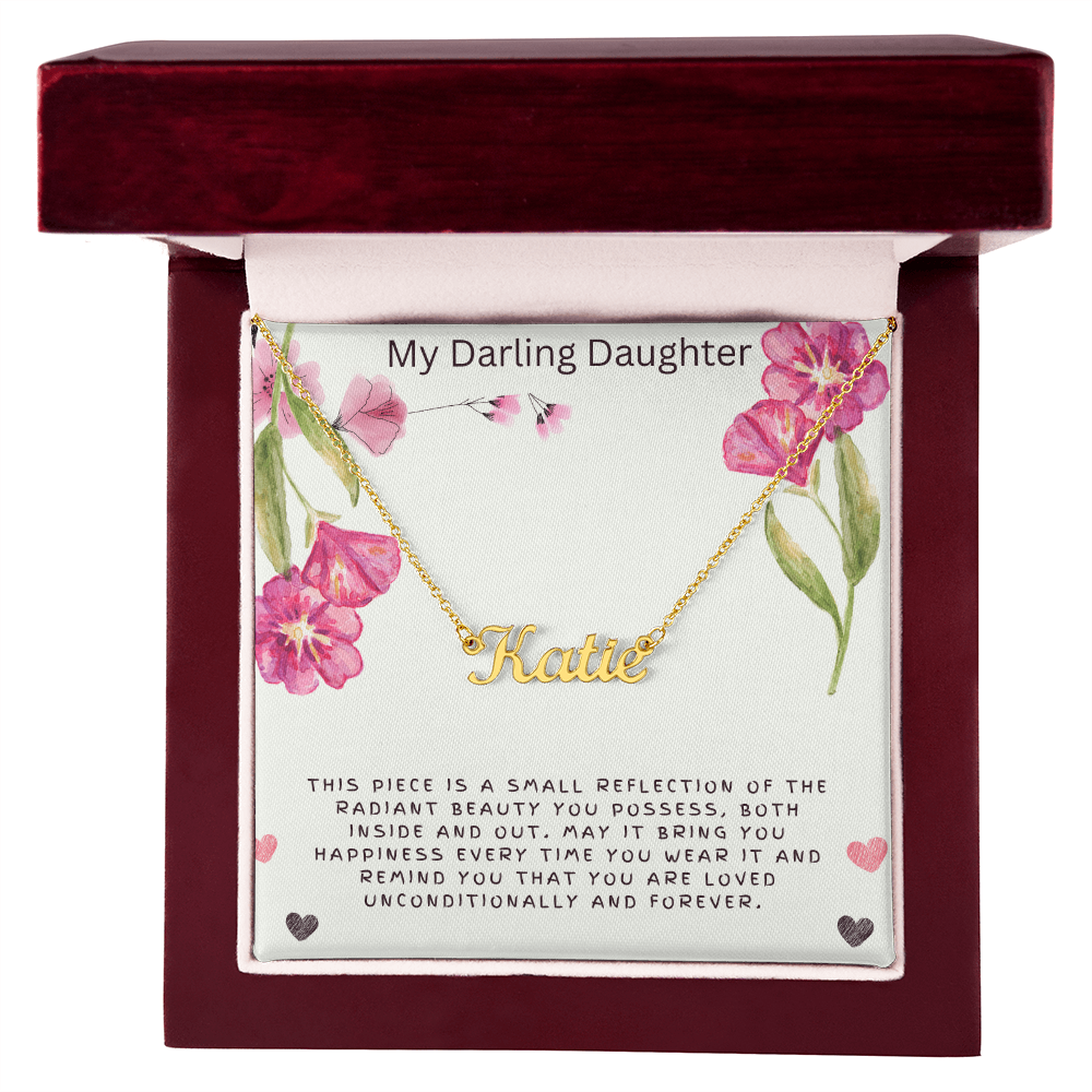My Darling Daughter - Personalized Name Necklace