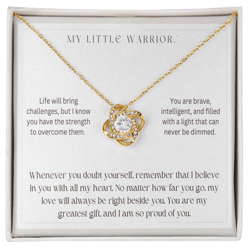 My Little Warrior - Love Knot Necklace