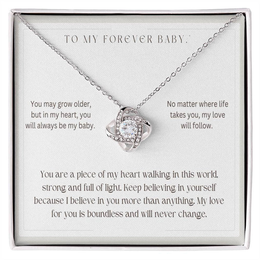 To My Forever Baby - Love Knot Necklace