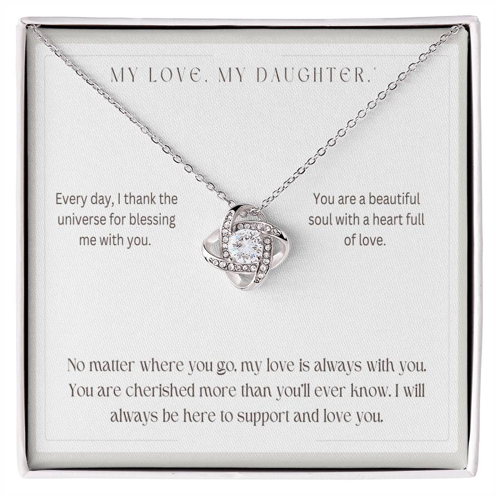 My Love, My Daughter - Love Knot Necklace