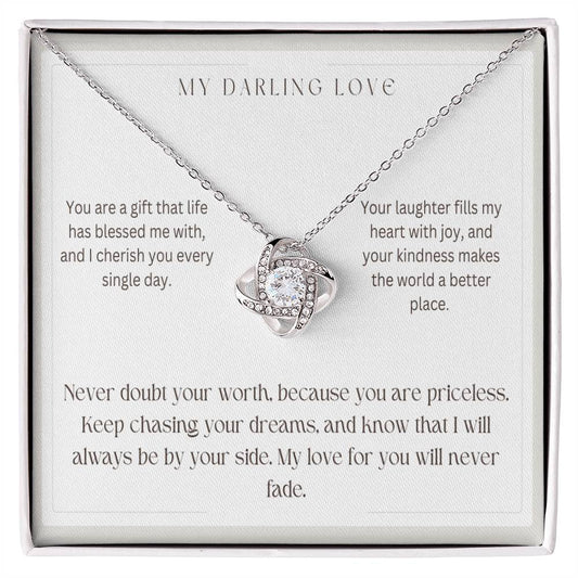 My Darling Love -  Love Knot Necklace