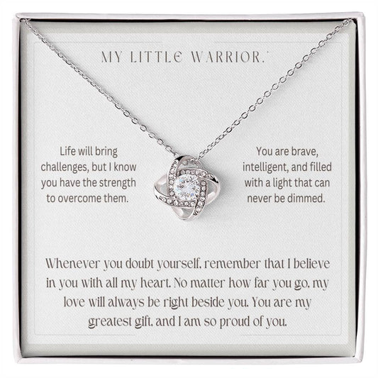 My Little Warrior - Love Knot Necklace