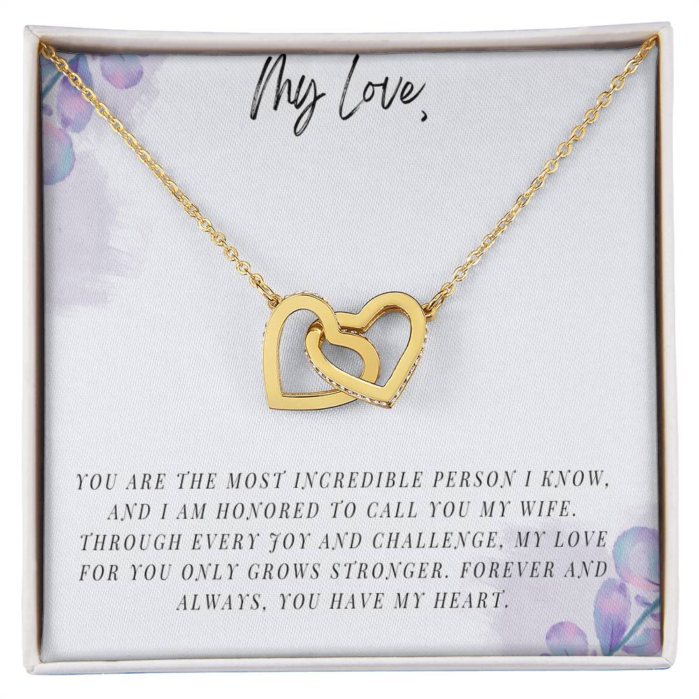 My Love - Interlocking Hearts Necklace