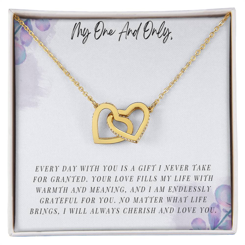 My One and Only -  Interlocking Hearts Necklace