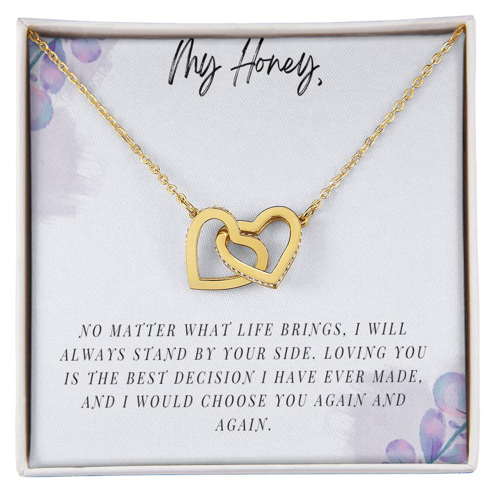 My Honey - Interlocking Hearts Necklace