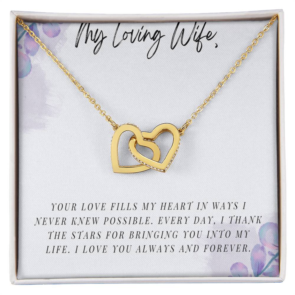 My Loving Wife - Interlocking Hearts Necklace