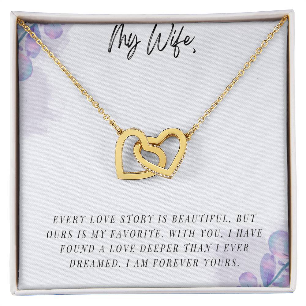 My Wife - Interlocking Hearts Necklace