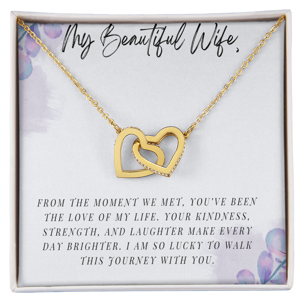 My Beautiful Wife - Interlocking Hearts Necklace