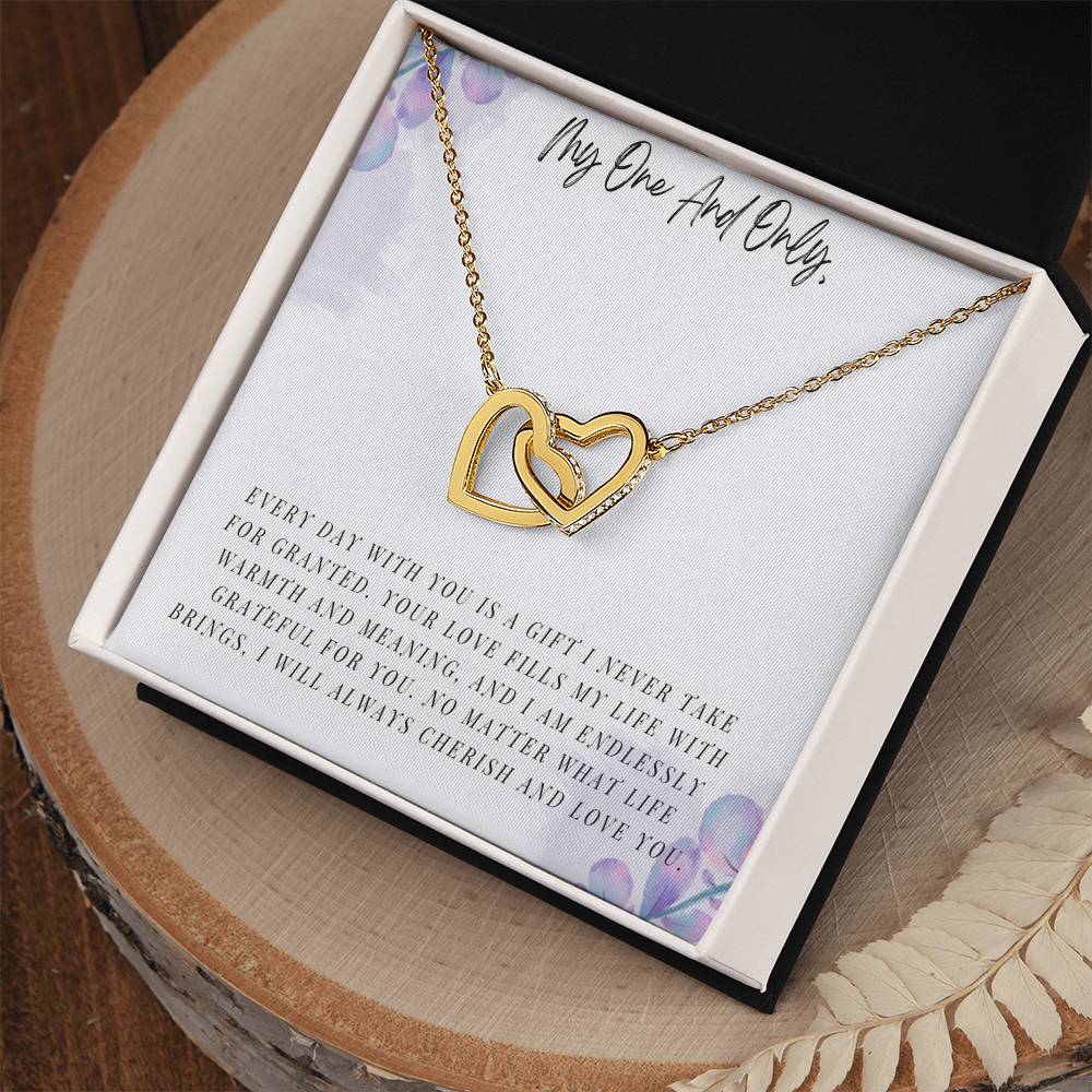 My One and Only -  Interlocking Hearts Necklace