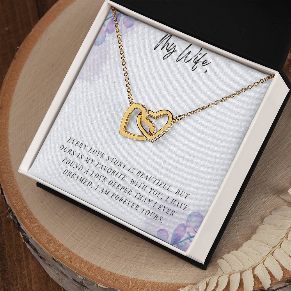 My Wife - Interlocking Hearts Necklace