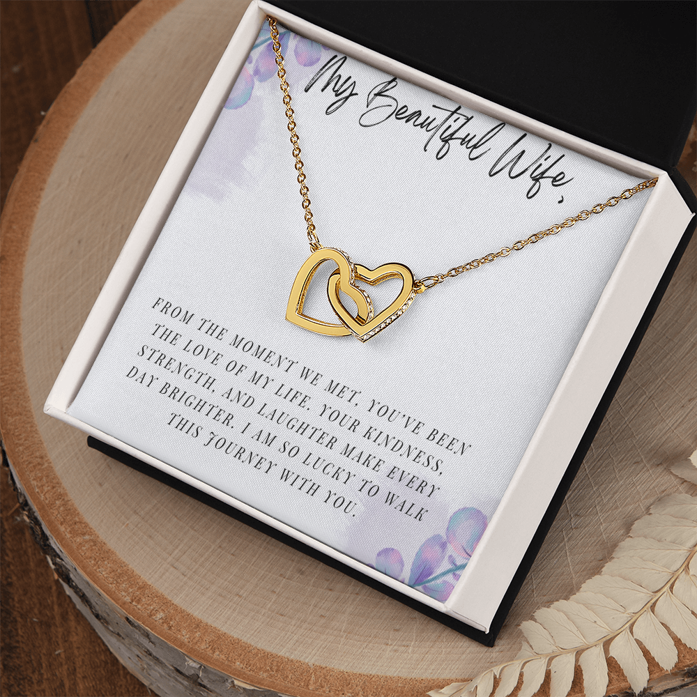 My Beautiful Wife - Interlocking Hearts Necklace