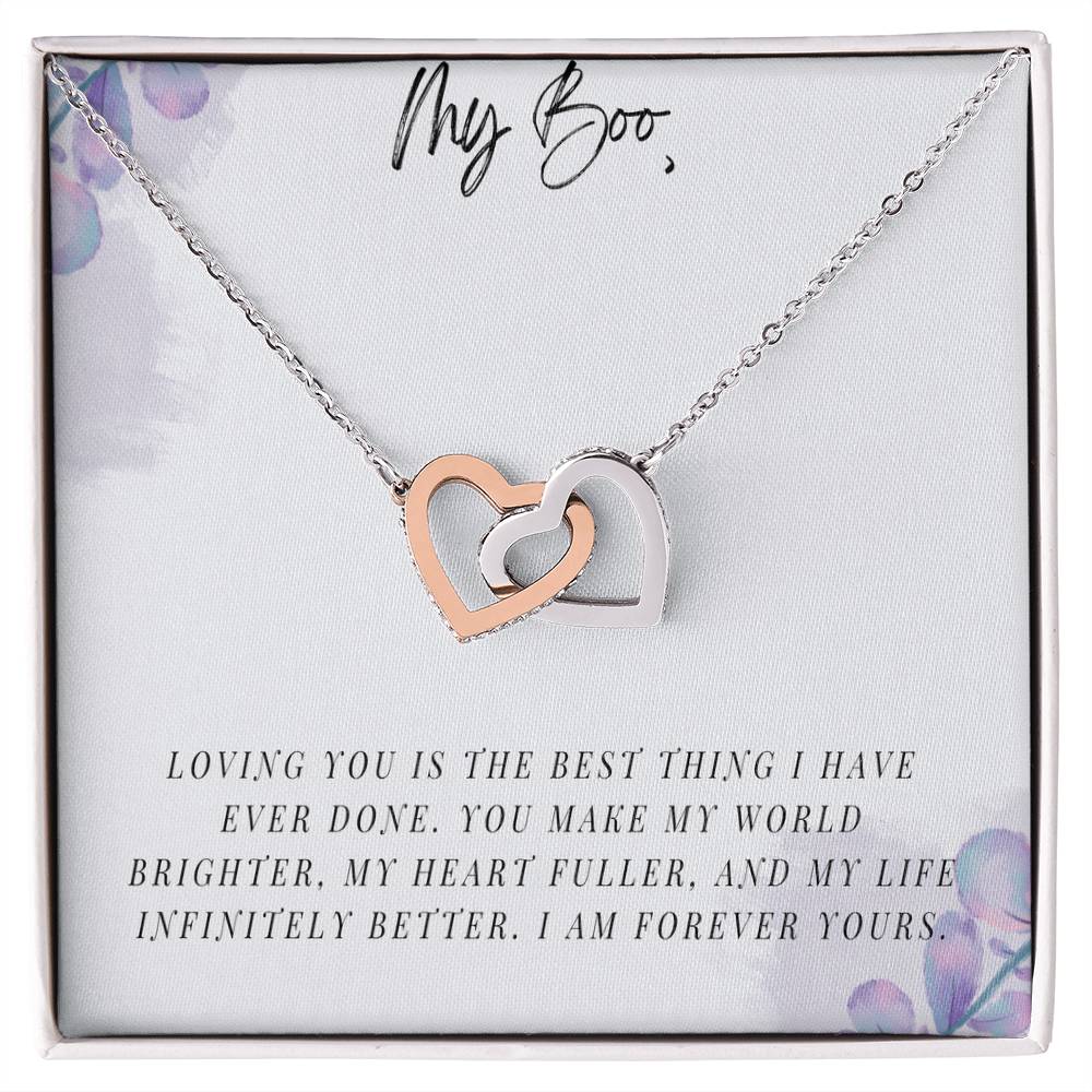 My Boo - Interlocking Hearts Necklace