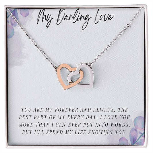 My Darling Love -  Interlocking Hearts Necklace