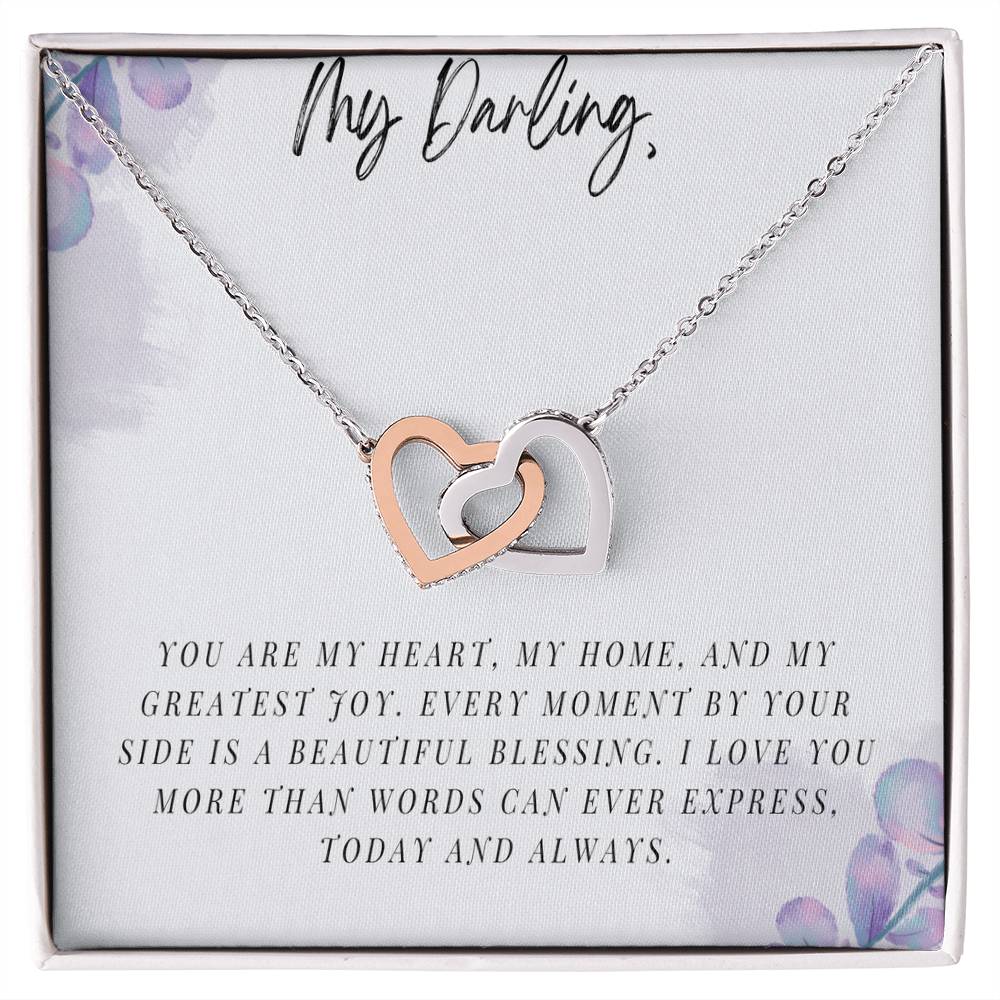 My Darling - Interlocking Hearts Necklace