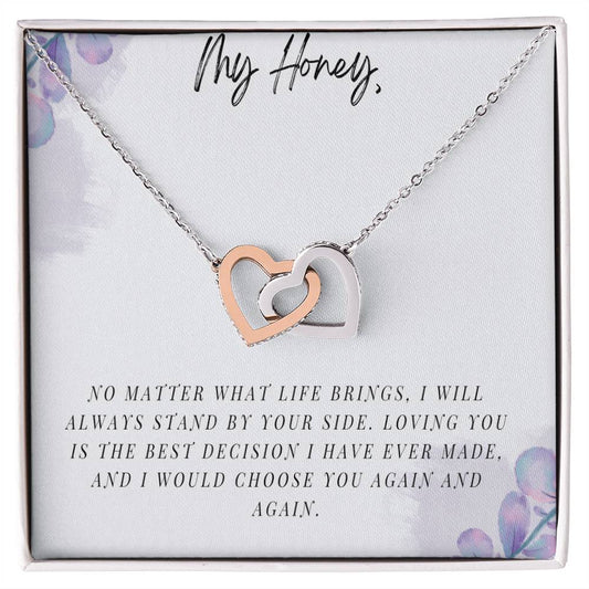 My Honey - Interlocking Hearts Necklace