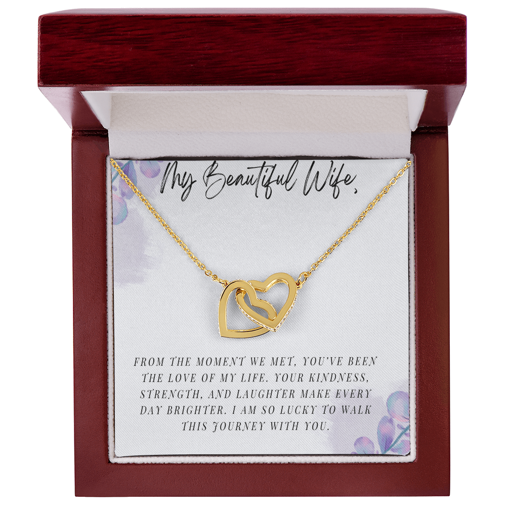 My Beautiful Wife - Interlocking Hearts Necklace