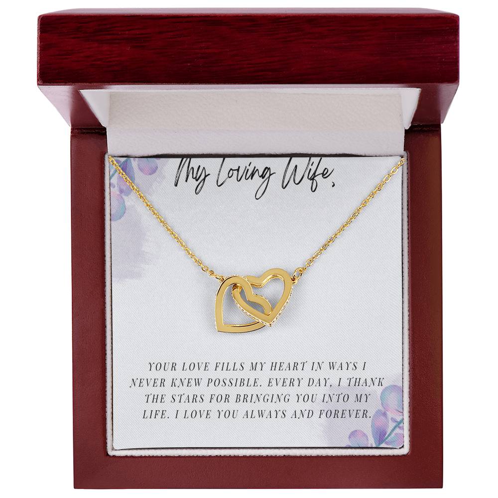 My Loving Wife - Interlocking Hearts Necklace