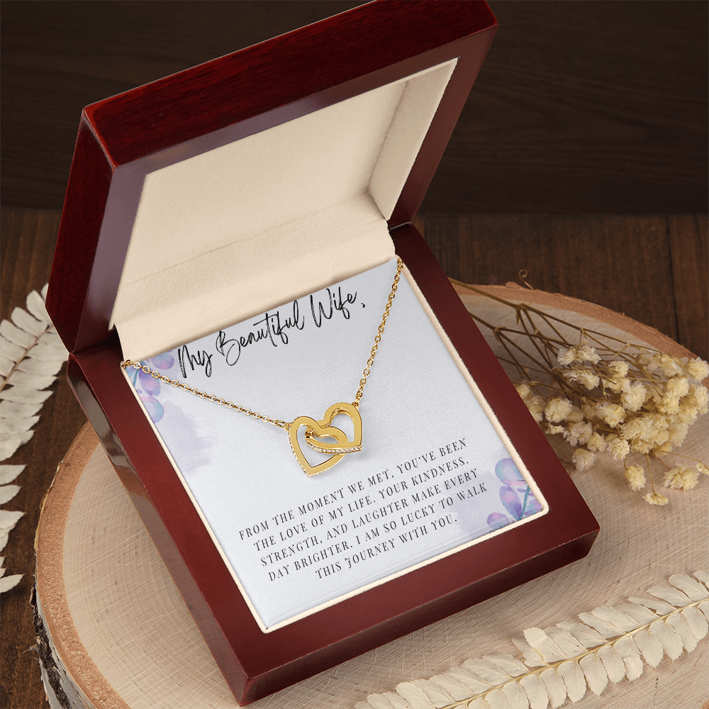 My Beautiful Wife - Interlocking Hearts Necklace