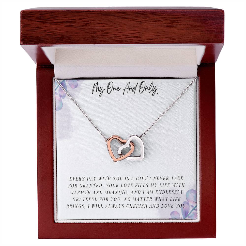 My One and Only -  Interlocking Hearts Necklace