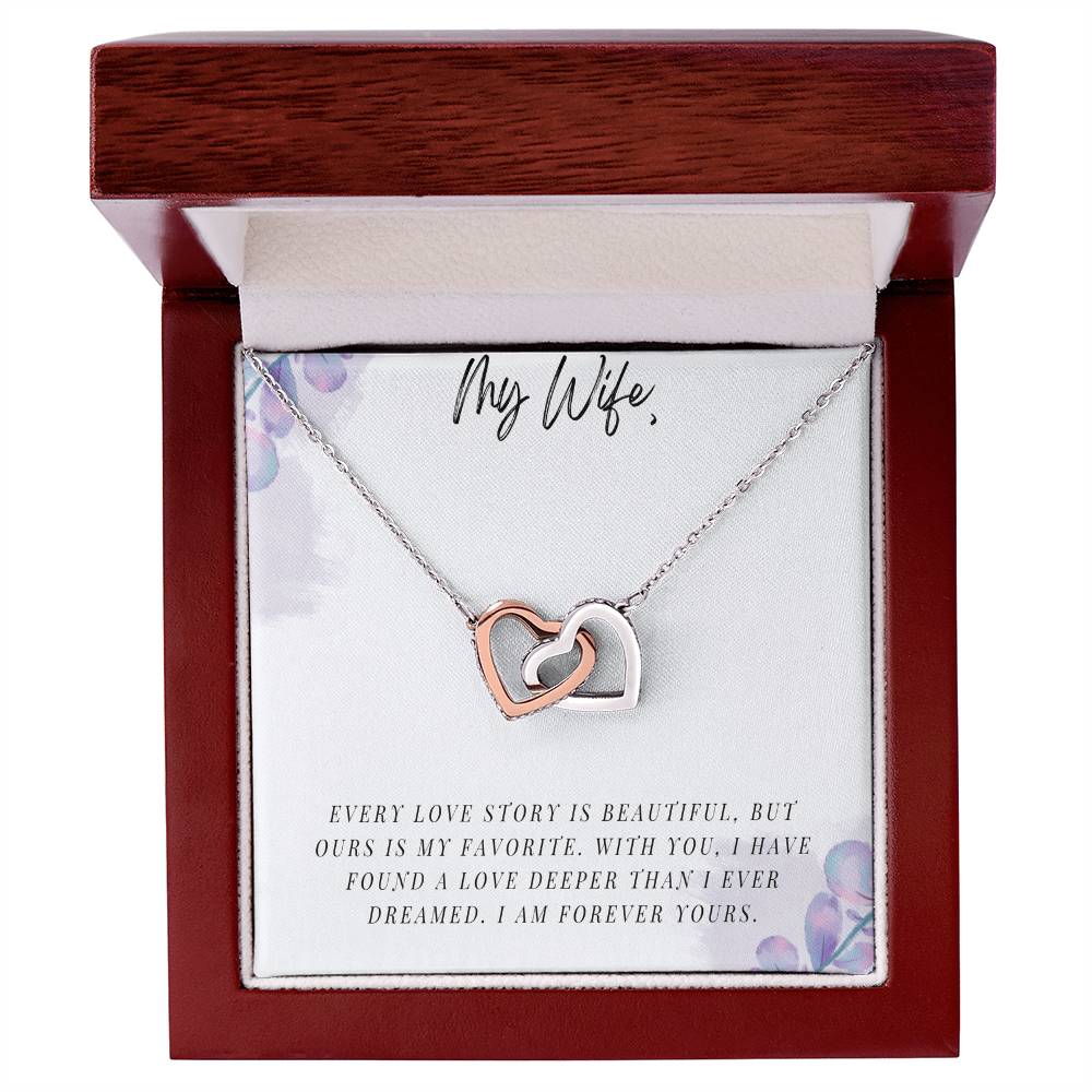 My Wife - Interlocking Hearts Necklace