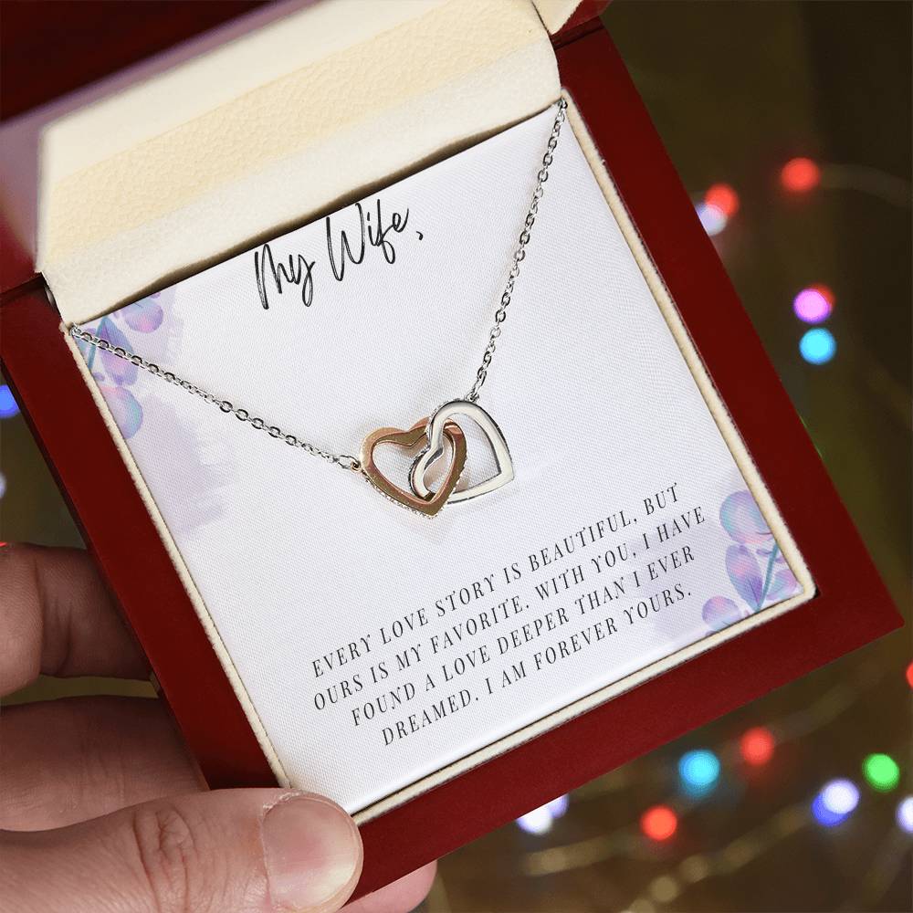 My Wife - Interlocking Hearts Necklace